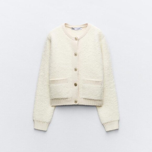 Zara Sweaters - Zara bouclé knit cardigan